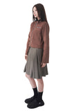 CROP SUEDE RIDER JACKET