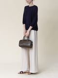 [Premium] Zenda Whole Garment Round Knit