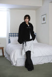 Suede bootcut pants
