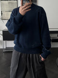 Jagged Damage Cotton Knit