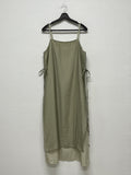 Shine bustier layered long one piece