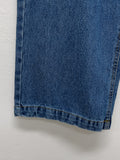 [unisex] Back pin tuck wide denim pants