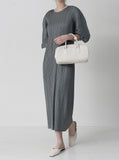 [Premium] Issey Pleats Kabra Sleeve Long One Piece