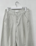 [unisex] Crown Two-Tuck Long Wide Pants