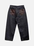 Ruiner Leather Pocket Raw Denim Pants