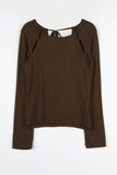 Ribbon Slit T-shirt