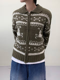 Noble Deer Cowichan Zip-Up Cardigan