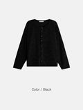 Rian Crop Round Knit Cardigan