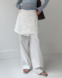 Loti Denim Wrap Mini Skirt