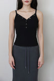 Snap Y ribbed sleeveless