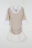 Timmy pleated collar one piece