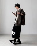 Baseball Denim Half Shirt