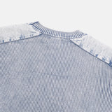 Finer Shoulder Panel Washed Short Sleeve T-shirt