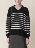 [Premium] Par Stripe V Knitwear