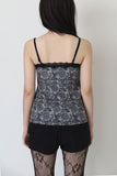 Rose velvet bustier sleeveless