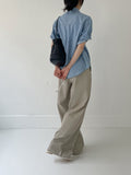 Liona Cotton Long Wide Pants
