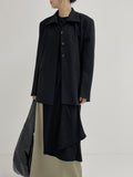 Floor Wool Hidden Loose Fit Jacket