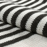 Banker Stripe Half Zip-Up Knit