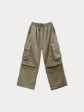 Slay big pocket straight corduroy pants
