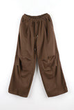 Dart pintuck wide pants