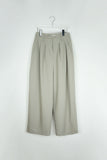 double waist pintuck slacks