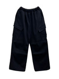Calin diagonal cargo sweat balloon pants