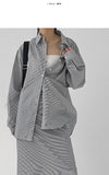 Shimmer Stripe Overfit Shirt