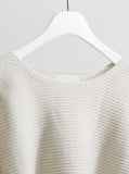 [Premium] Whole Garment Raglan Crop Knit