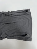 Shirring one off-shoulder T-shirt
