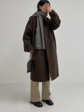 Big Collar Hidden Overfit Balmacan Coat
