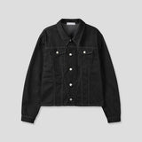 [SET] Aubert Non-Faded Wrap Denim Jacket