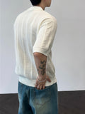 Ethnic Jacquard Knit Short Sleeve Cardigan