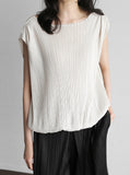 [Premium] Elange Pleated Banding Sleeveless