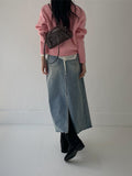Bay Teen Denim H-Line Long Skirt