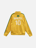 Noir Brazil Track Line Zip-Up