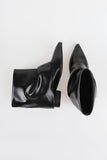 Wrinkle double wrap ankle boots
