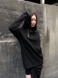 DIAGONAL ZIPPER HOODIE