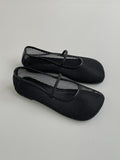 Mesh See-Through Flat Shoes