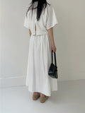 Hope Unbalanced Collar Blouse