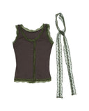 LACE SLEEVELESS SET