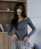 Muller twist off-shoulder top