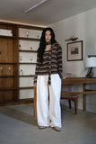 Angora Scarf Stripe Tee