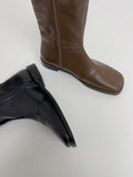Mino Incision Square Toe Long Boots