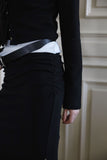 Dublin shirring long skirt