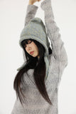 Knit cat hood beanie