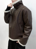 High-neck leather mustang