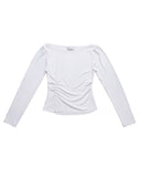 BOATNECK SHIRRING TOP