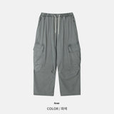 Vintage Diagonal Cargo Banding Pants