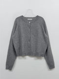 Viscose Raglan Round Neck Cardigan