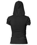 Asymmetrical Draped Hoodie (FL-127)